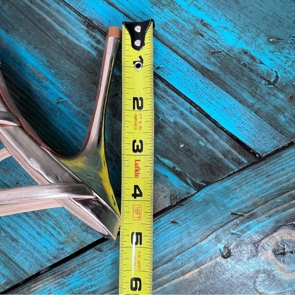 Schutz Juliana Gold High Heel Caged Open Dress Sandal Size 8 - Picture 15 of 16